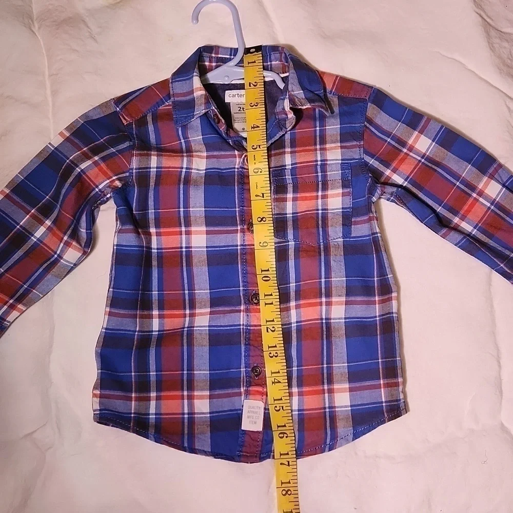 CARTERS Toddler Boys Plaid Shirt and Pants
